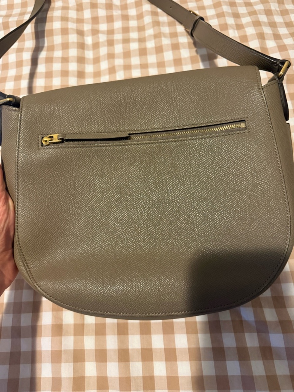 Celine medium trotted sling bag size taupe - Picture 5 of 7